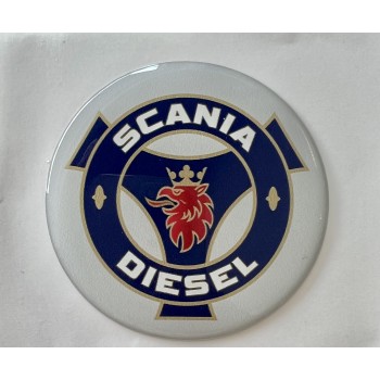 Dekal till nav - Scania Diesel vit