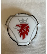 Emblem Scania Gripen i plast - vit