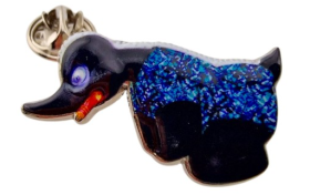 Pin Angry Duck Blue Pluche