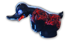 Pin Angry Duck Red Pluche